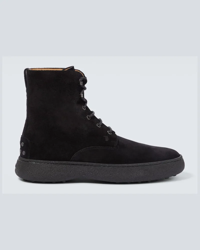TOD'S Stivaletti W.G. Heritage in suede Nero