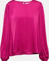 Velvet Top in raso Rosa