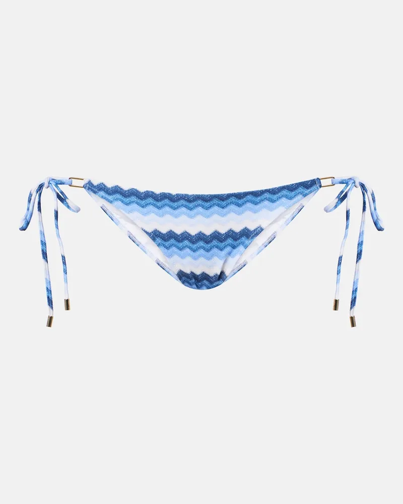 Melissa Odabash Slip bikini Cancun chevron Blu
