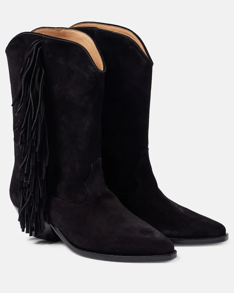 Isabel Marant Stivali texani Duerto in suede Nero