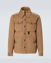 Moncler Piumino Lech in velluto di cotone Beige