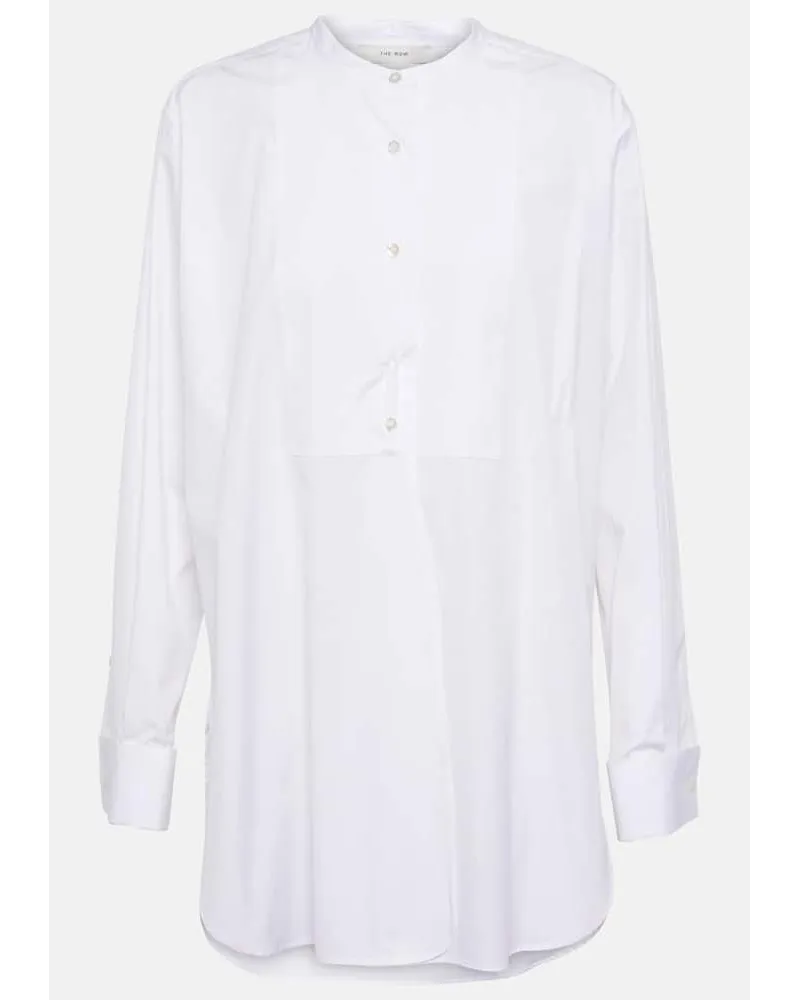 The Row Camicia oversize Amalia in popeline Bianco