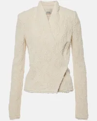 Isabel Marant Giacca Loyana in misto lana Bianco