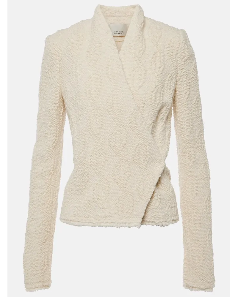 Isabel Marant Giacca Loyana in misto lana Bianco