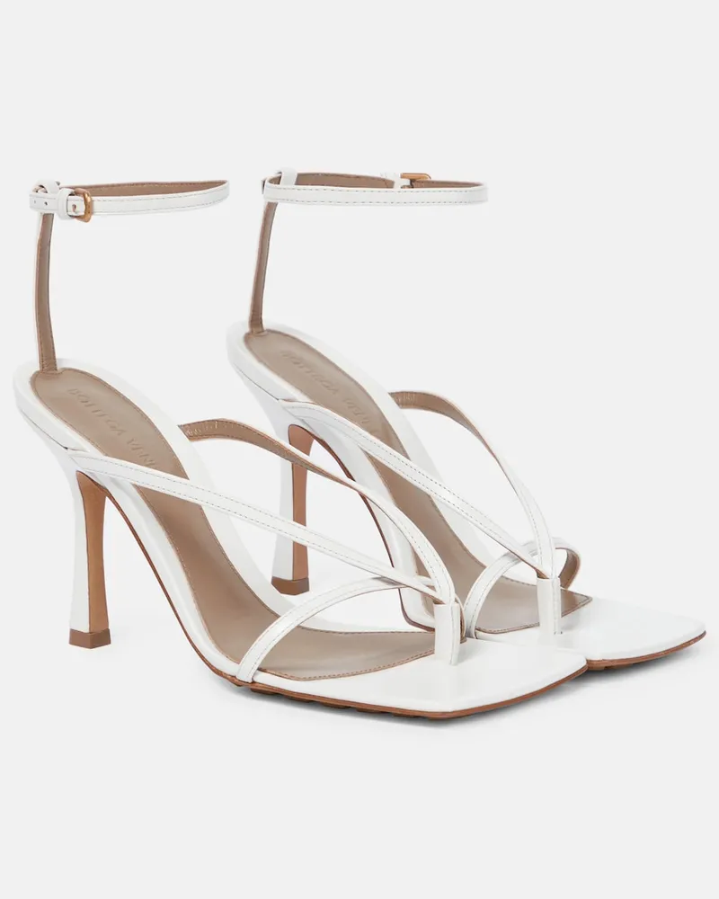 Bottega Veneta Sandali Stretch in pelle Bianco