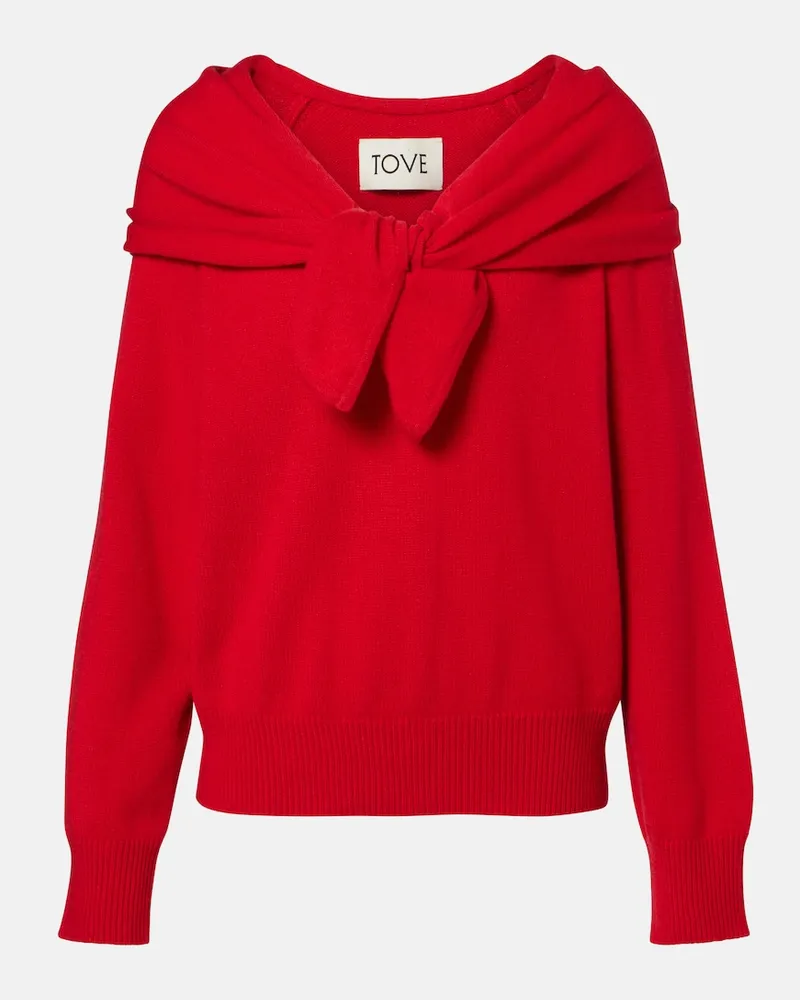 TOVE Pullover Malia in cashmere Rosso