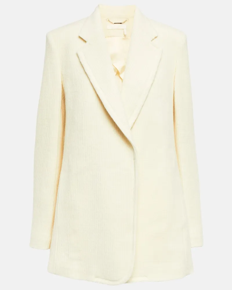 Chloé ChloÃ© Blazer in lana vergine Bianco