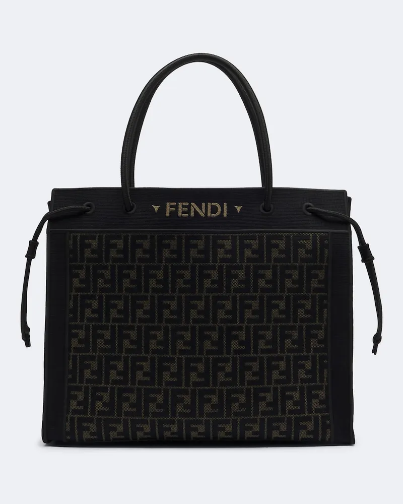 Fendi Shopper Fendi Magic Large in canvas Nero