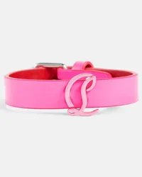 Christian Louboutin Bracciale CL in pelle Rosa