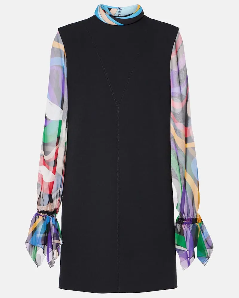 Emilio Pucci Abito corto Marmo in cady Nero