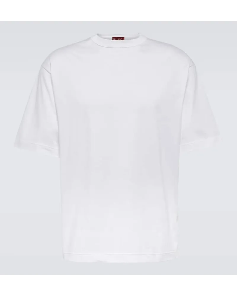 Gucci T-shirt in jersey di cotone Bianco