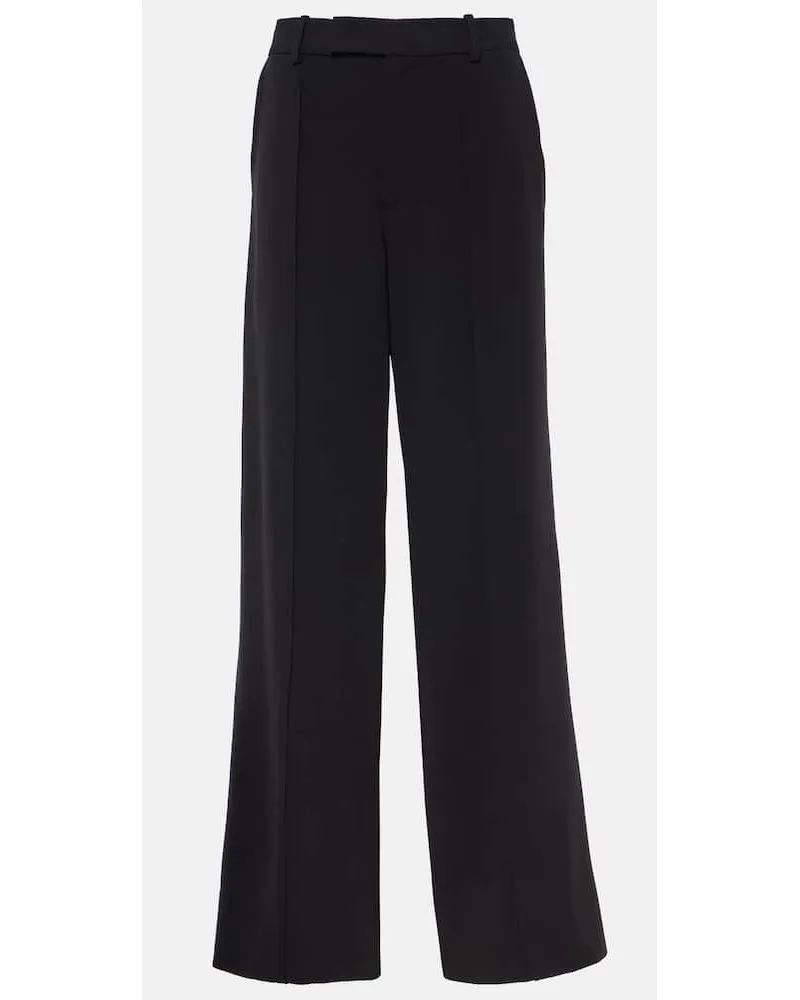 Proenza Schouler Pantaloni a vita alta in crepe Nero