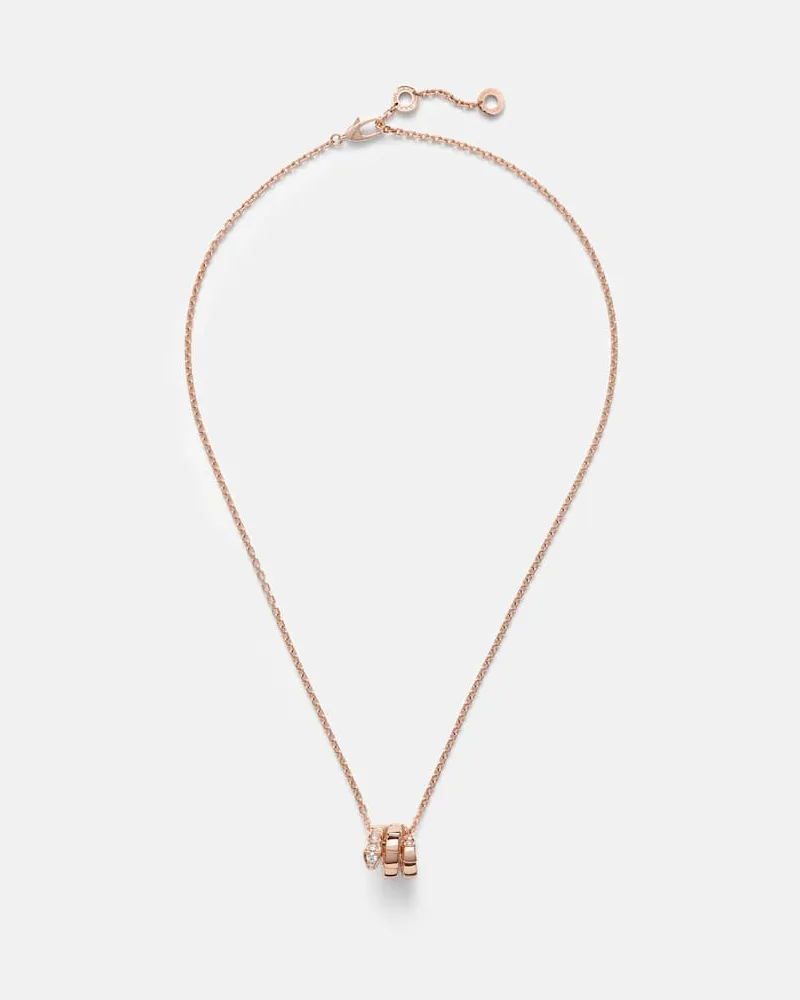 Bulgari Collana Serpenti Viper in oro rosa 18kt con diamanti Oro