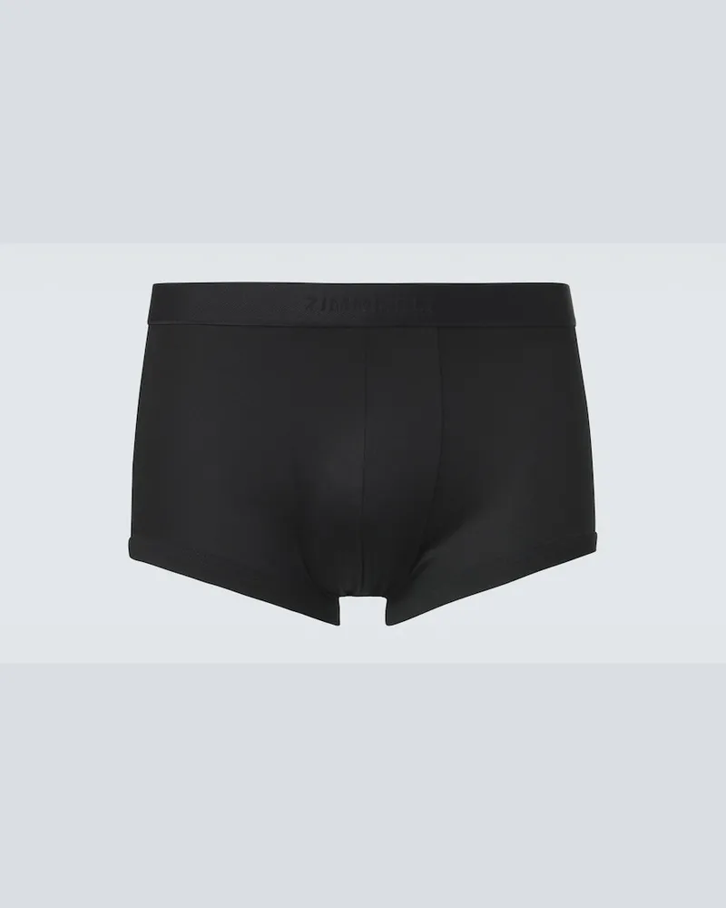 Zimmerli Boxer in jersey di cotone Nero