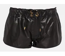 Micro shorts in pelle
