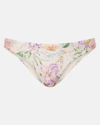 Zimmermann Slip bikini Halliday Skinny con stampa Multicolore