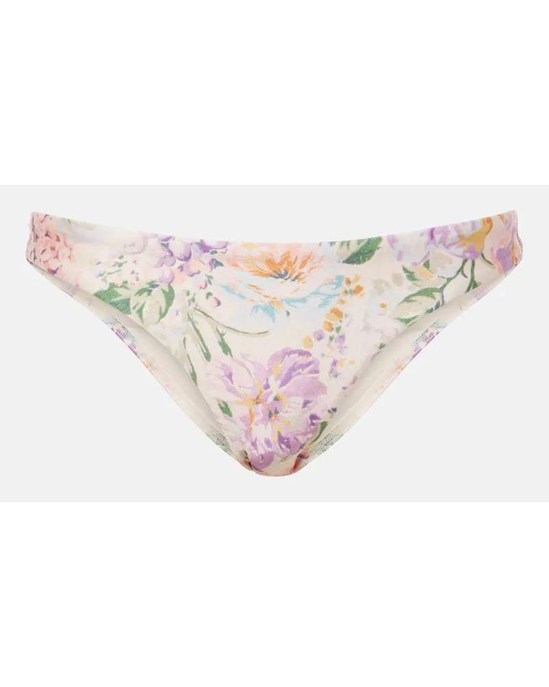 Zimmermann Slip bikini Halliday Skinny con stampa Multicolore