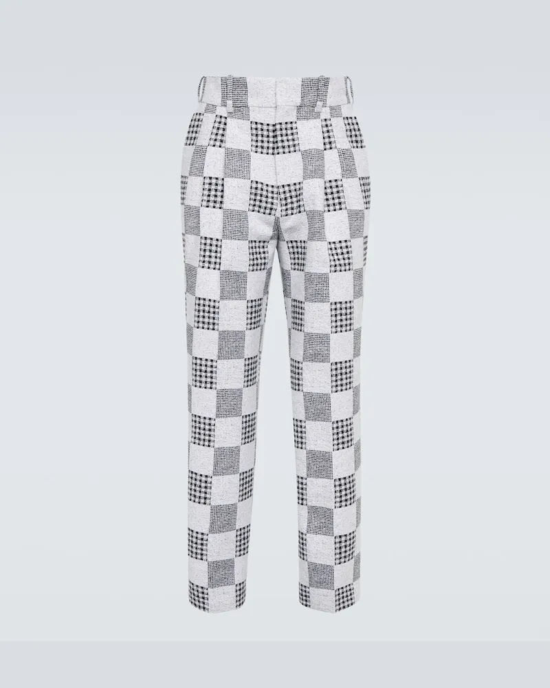 Kenzo Pantaloni regular patchwork Blu