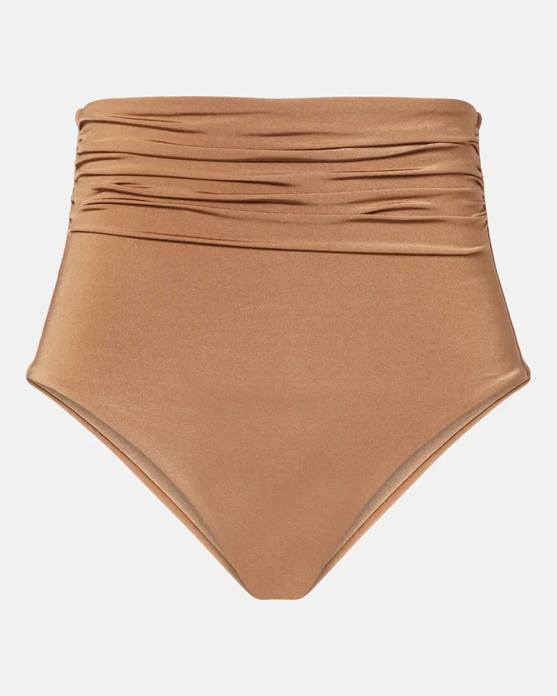 Max Mara Slip bikini Salli a vita alta Marrone