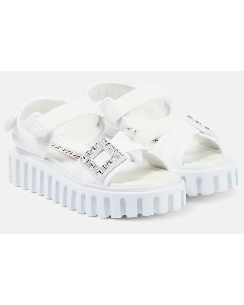 Roger Vivier Sandali Vivâ Go-Thick con platform Bianco
