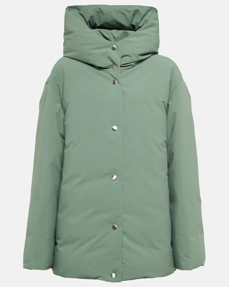 Jil Sander Piumino con cappuccio Verde