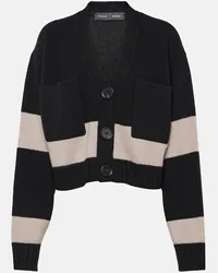 Proenza Schouler Cardigan cropped Sofia in cashmere Nero