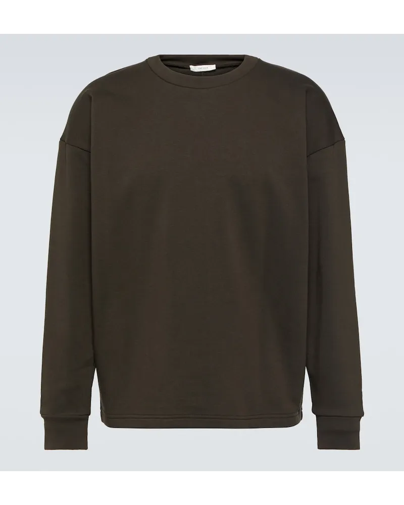 The Row Felpa Ezan in cotone Marrone