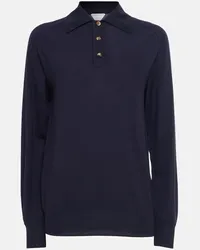 Bottega Veneta Polo in lana Blu