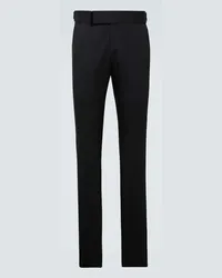 Tom Ford Pantaloni Atticus in lana Nero