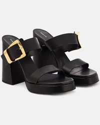 Proenza Schouler Mules con platform Buckle Slide in pelle Beige