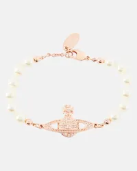 Vivienne Westwood Bracciale Mini Bas Relief Orb Rosa