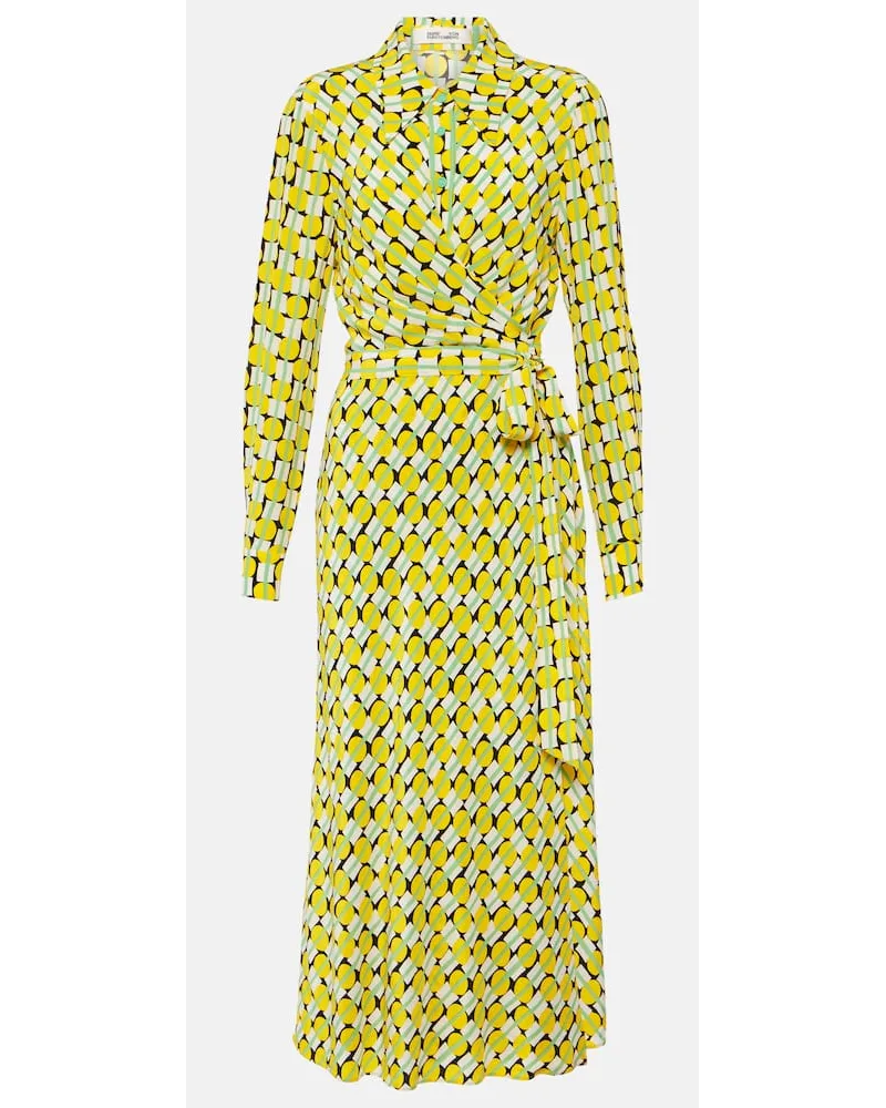 Diane von Furstenberg Abito midi Tori in jersey con stampa Multicolore