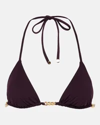 Stella McCartney Bikini con scollo all’americana Viola