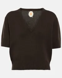 Jardin des Orangers Top in cashmere Marrone