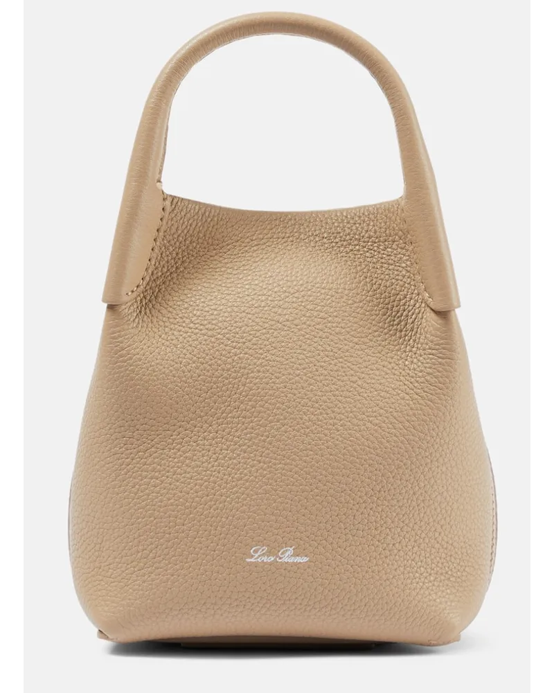 Loro Piana Borsa Bale Micro in pelle Beige