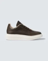 Alexander McQueen Sneakers oversize in pelle Grigio