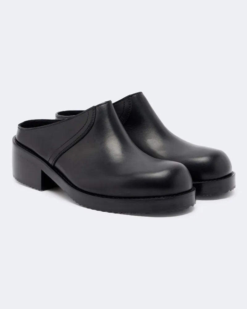 Dries van Noten Mules in pelle Nero
