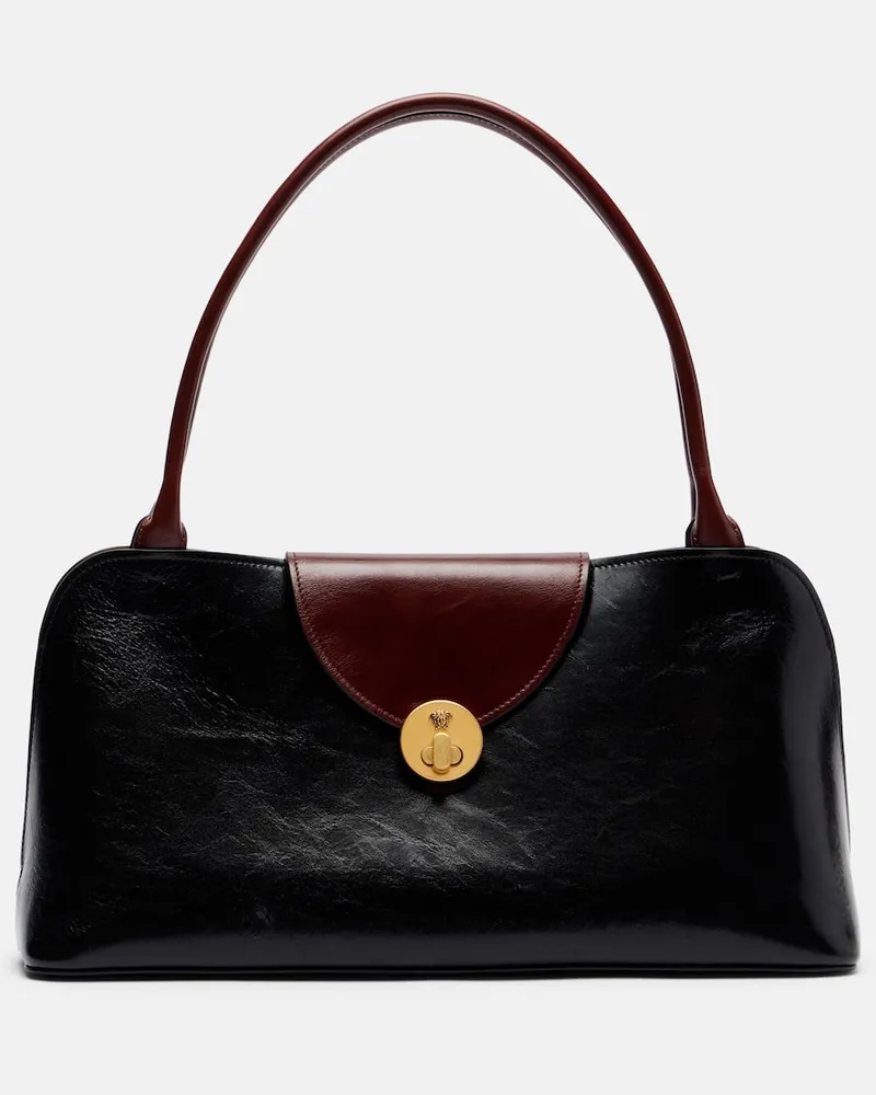 Versace Borsa a spalla Vivienne Medium in pelle Nero