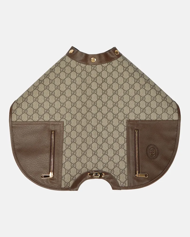 Gucci Impermeabile per cani in canvas GG Supreme Multicolore