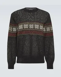 Our Legacy Pullover Base Fair Isle in canapa Multicolore