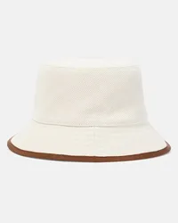 Gucci Cappello da pescatore in canvas con logo Beige