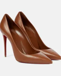 Christian Louboutin Pumps Kate 100 in pelle Marrone