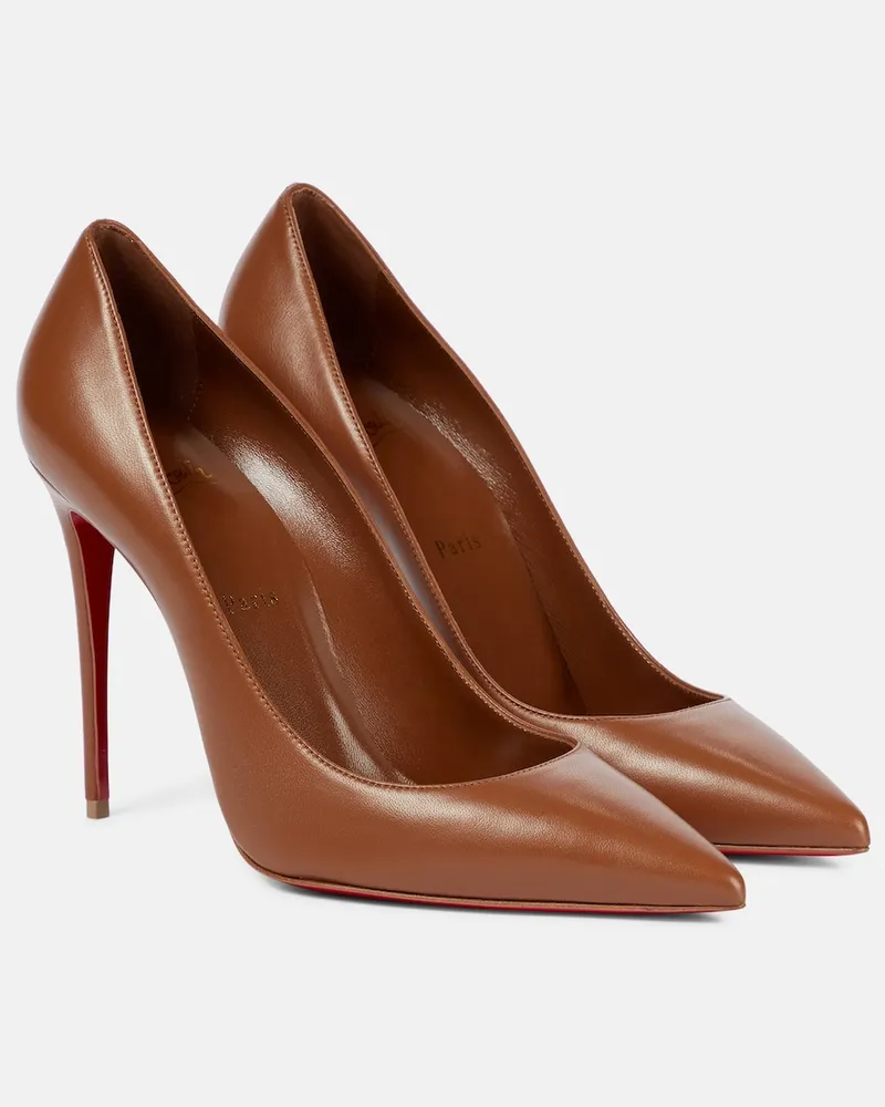 Christian Louboutin Pumps Kate 100 in pelle Marrone