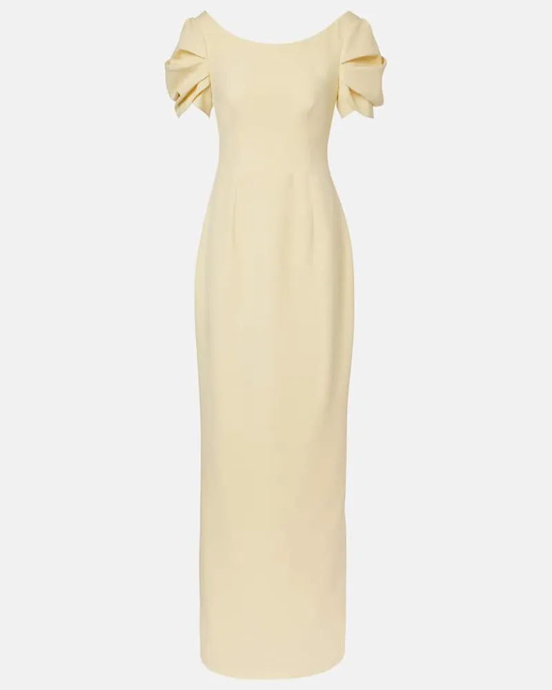 Safiyaa Abito lungo Vanna in crÃªpe Giallo