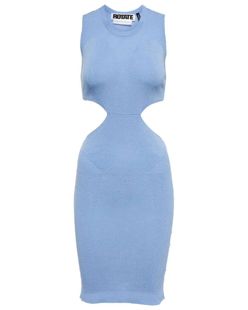 ROTATE Birger Christensen Miniabito Ivana con cutout Blu