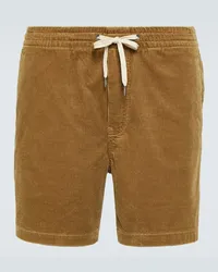 Ralph Lauren Shorts in velluto di cotone a coste Marrone