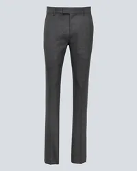 AMI Paris Pantaloni slim in lana vergine Grigio