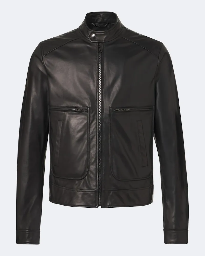 Dolce & Gabbana Giacca in pelle Nero