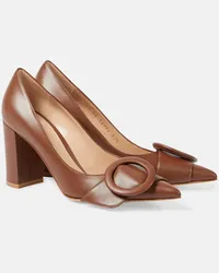 Gianvito Rossi Pumps 85 in pelle Marrone