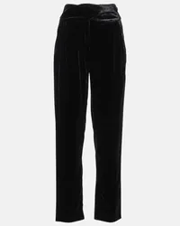 Blazé Milano Blazé Milano Pantaloni slim Afterglow in velluto Nero